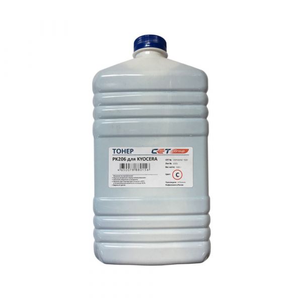 Тонер для картриджа CET PK206 OSP0206C-500 голубой для принтера Kyocera Ecosys M6030cdn/6035cidn/6530cdn/P6035cdn